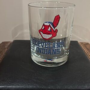 Cleveland Indians vintage logo glass. EUC.